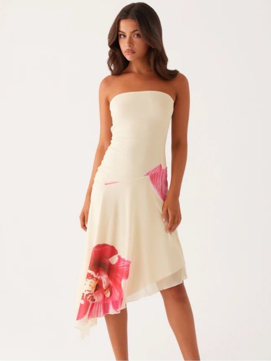 Peppermayo Dresses & Skirts - NWT PEPPEROMAYO Mariposa Midi Dress Floral Asymmetrical Ethereal Soft Girl 4
